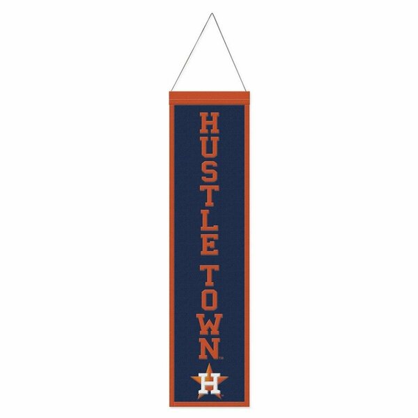 Wraft Fanatics 8 x 32 in. MLB Heritage Slogan Design Houston Astros Wool Banner 9416647723